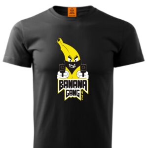 "BANANA GANG" KOSZULKA CZARNA - STAR VEX